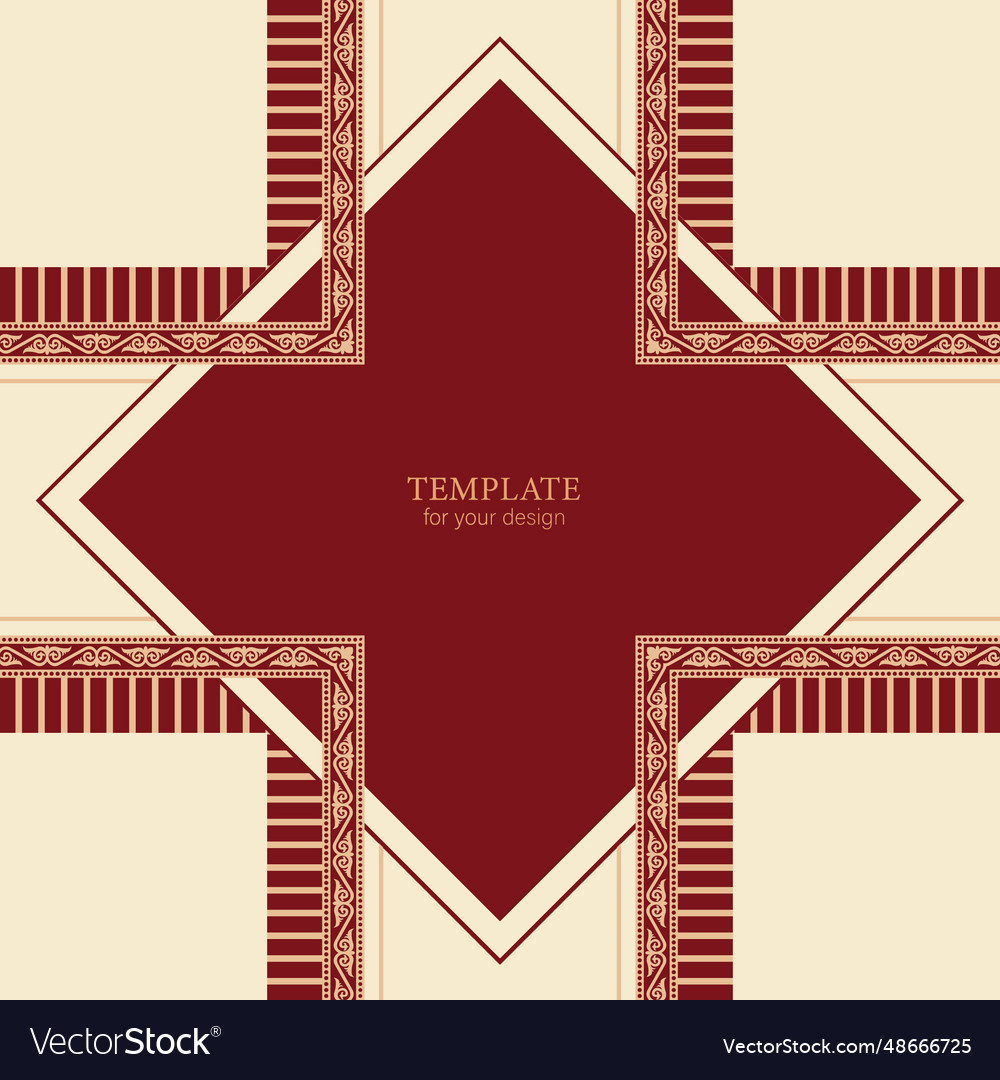 Template for your design ornamental elements