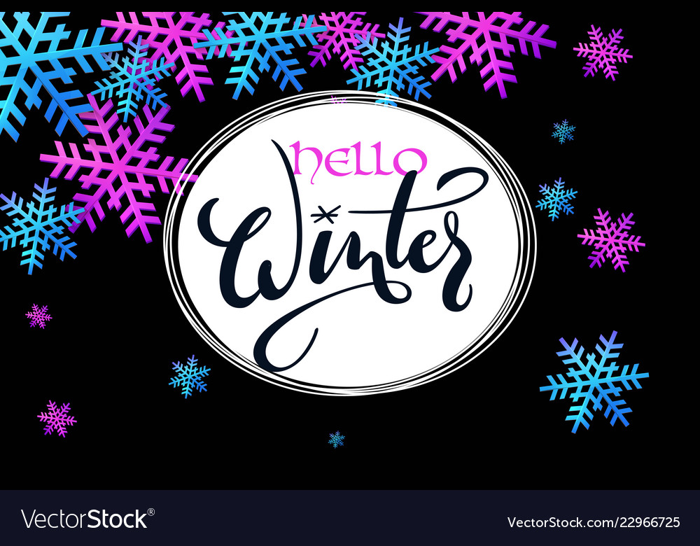 Winter banner template