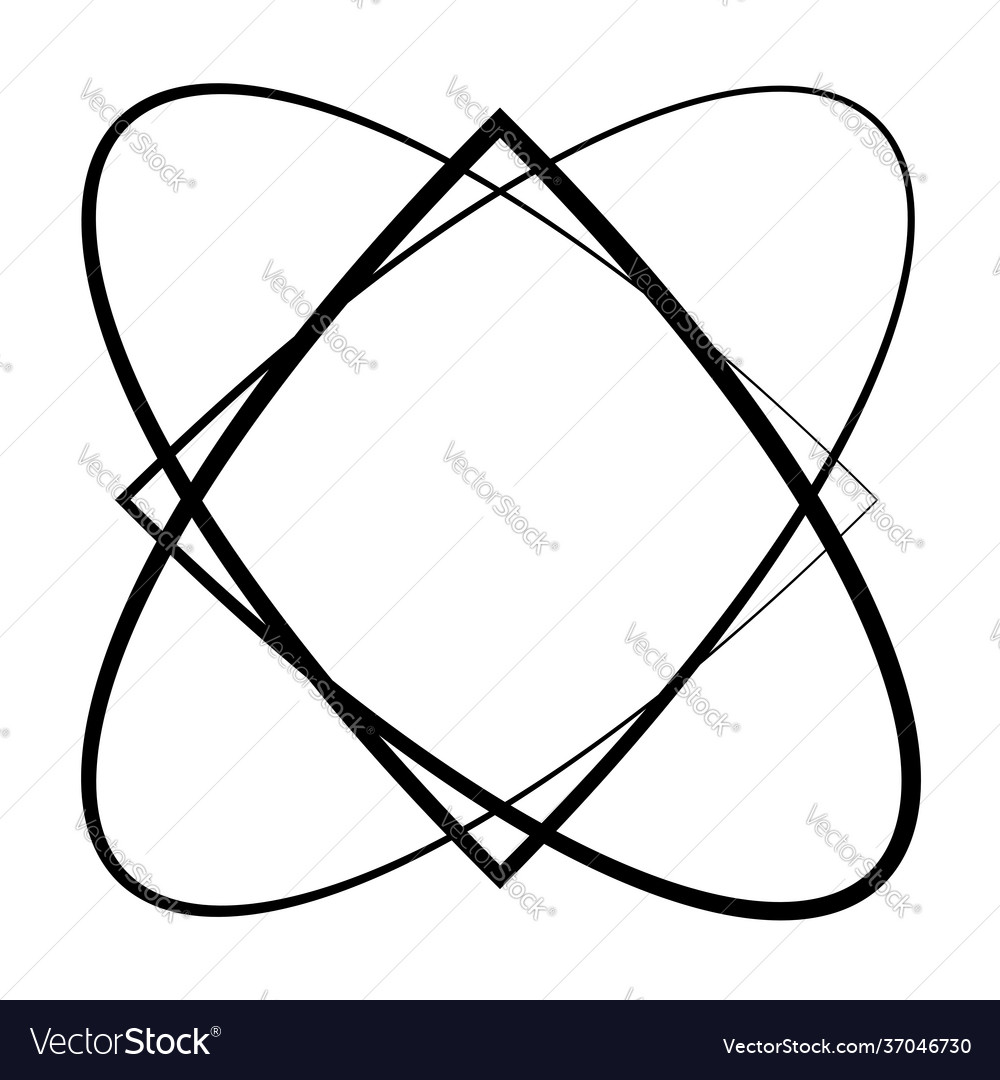 Abstract motif mandala shape design element vector image Abstract motif mandala shape design element
