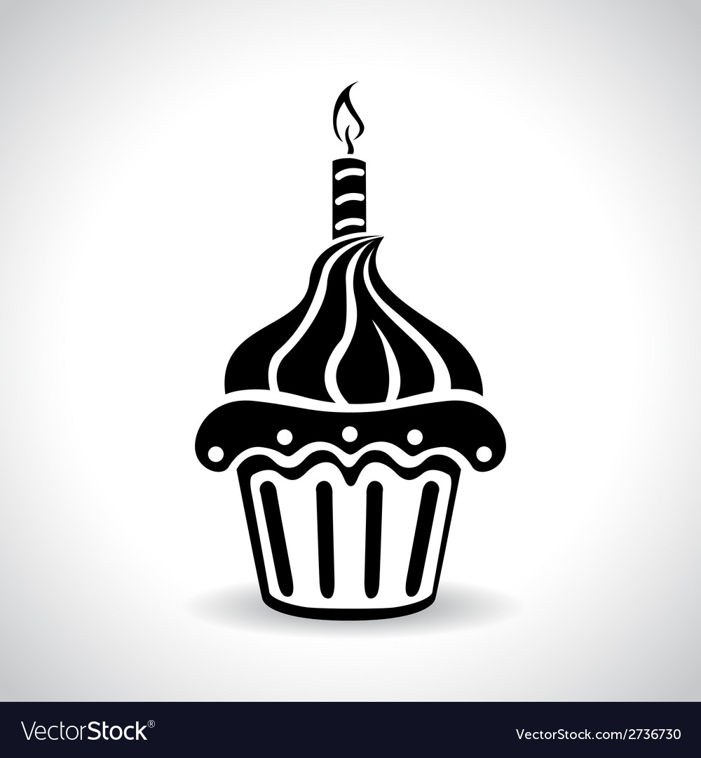 Download Birthday cake web icon Royalty Free Vector Image