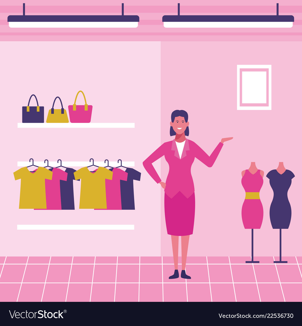 clothing-store-staff-royalty-free-vector-image