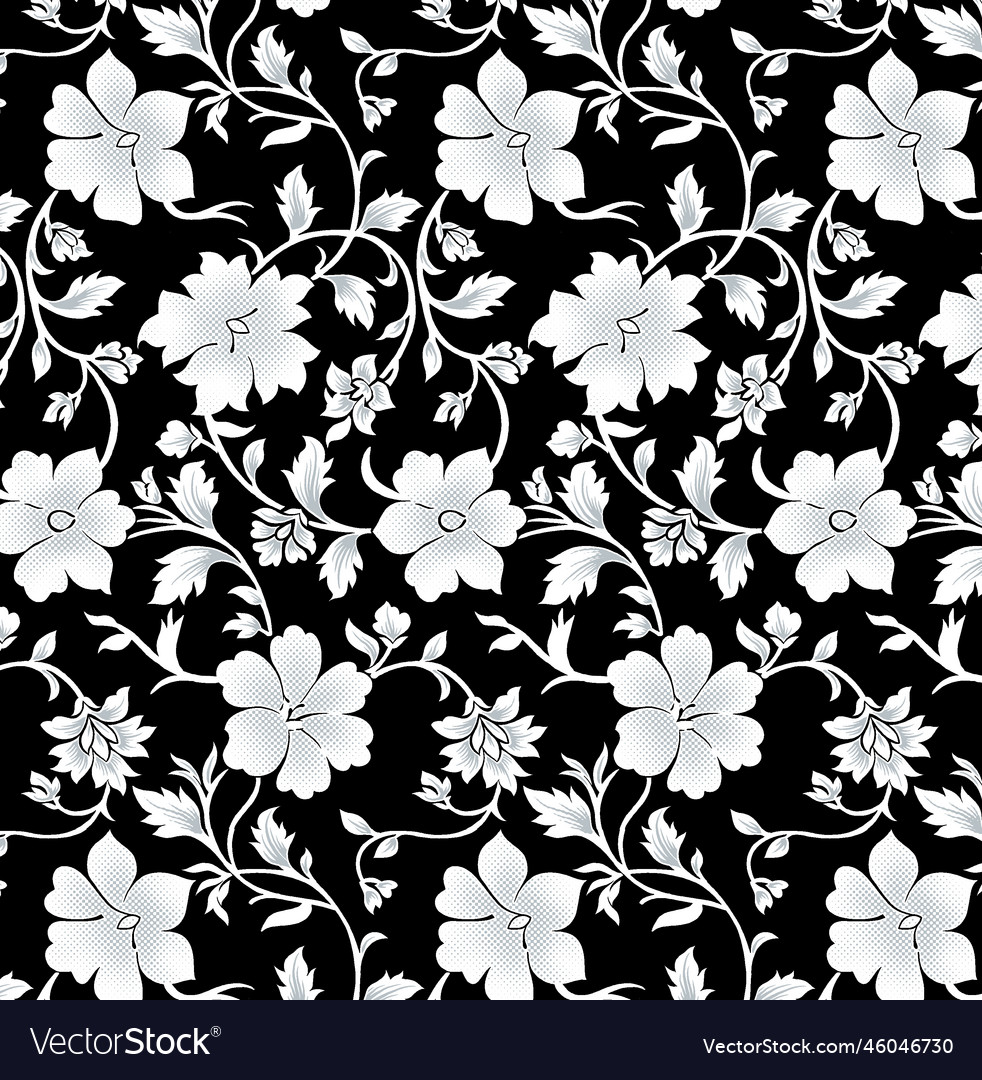 Design set of damask border baroque pattern