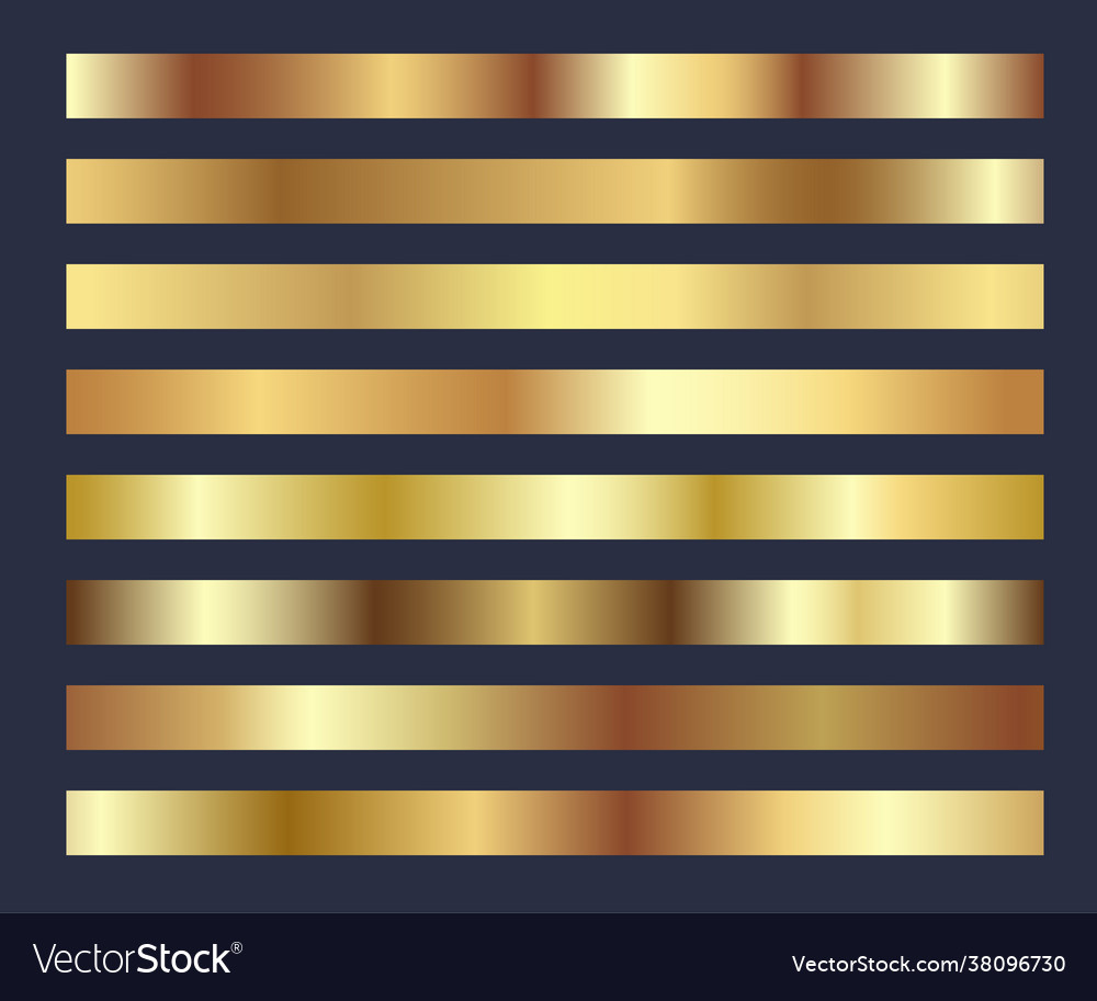 Gold background texture set icon seamless pattern