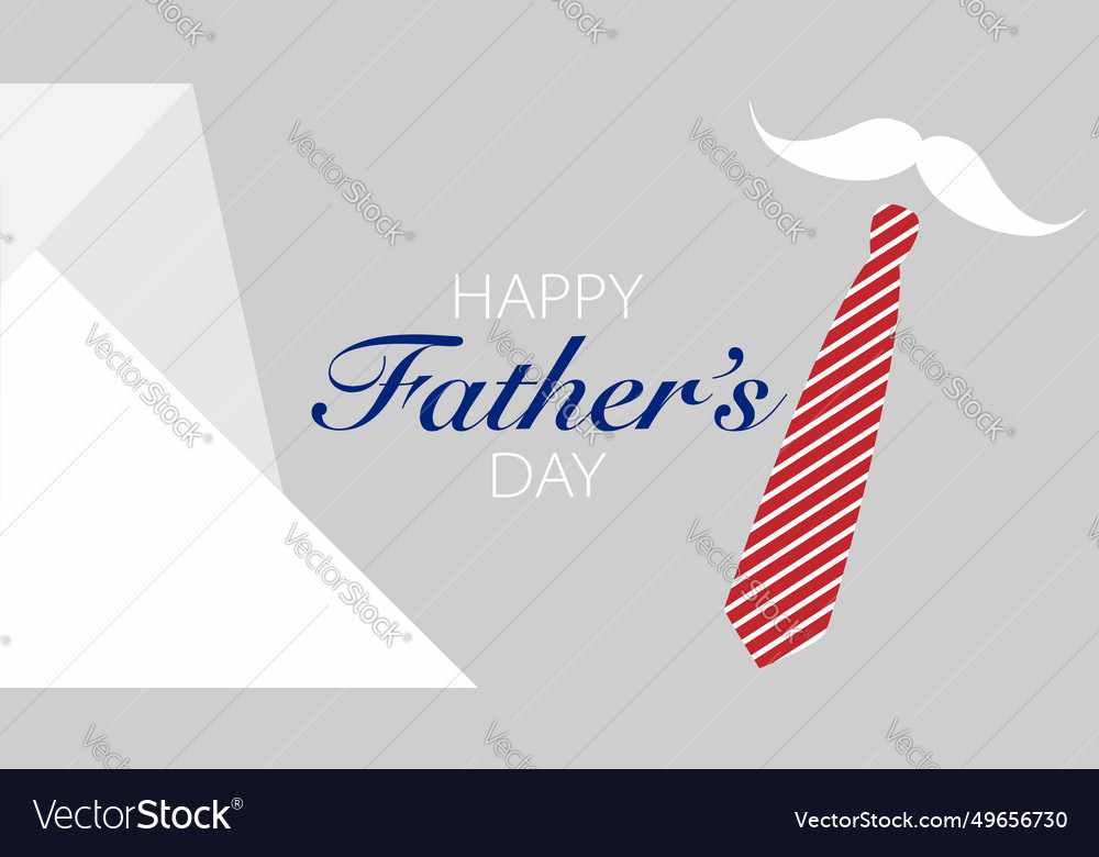 Happy fathers day greeting poster design