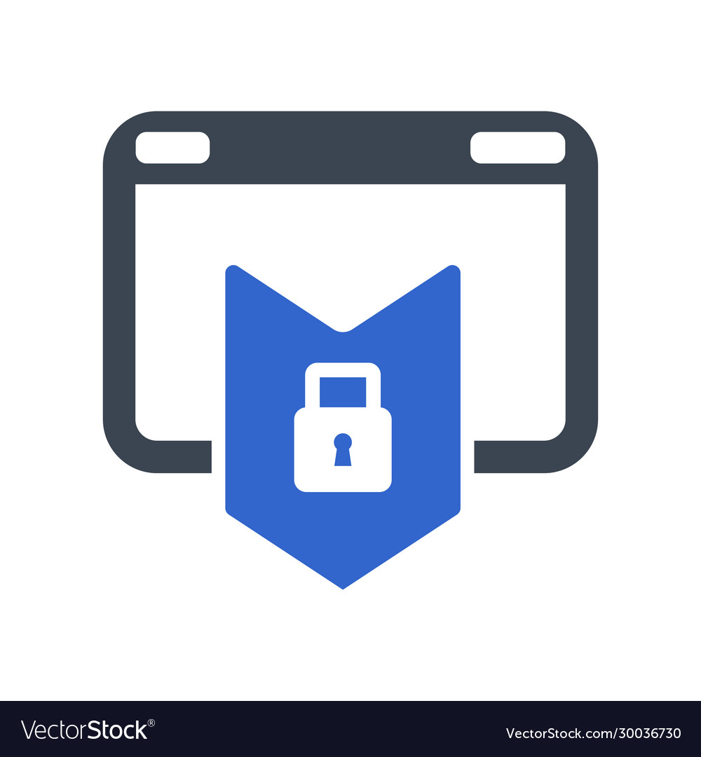 Internet secure icon