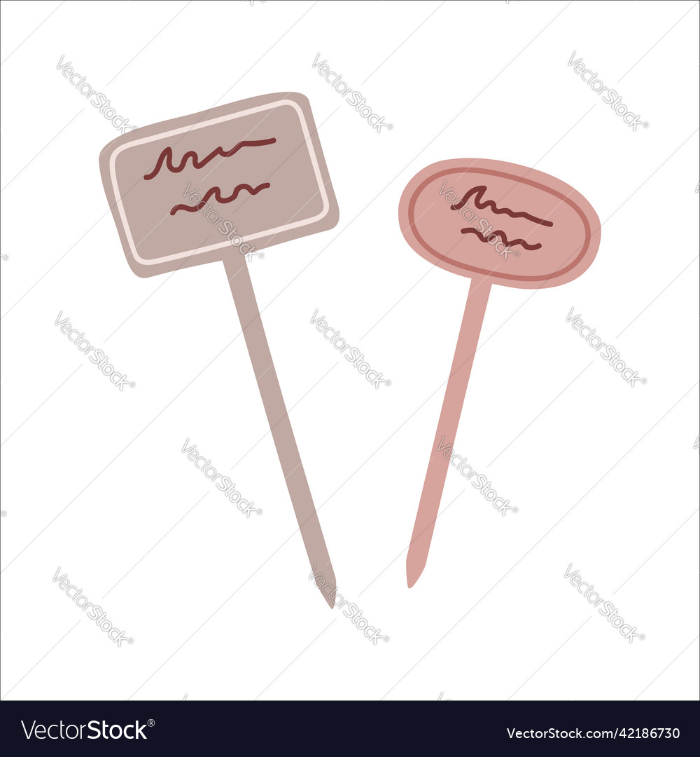 Isolated element a sign for seedlings vector image Isolated element a sign for seedlings