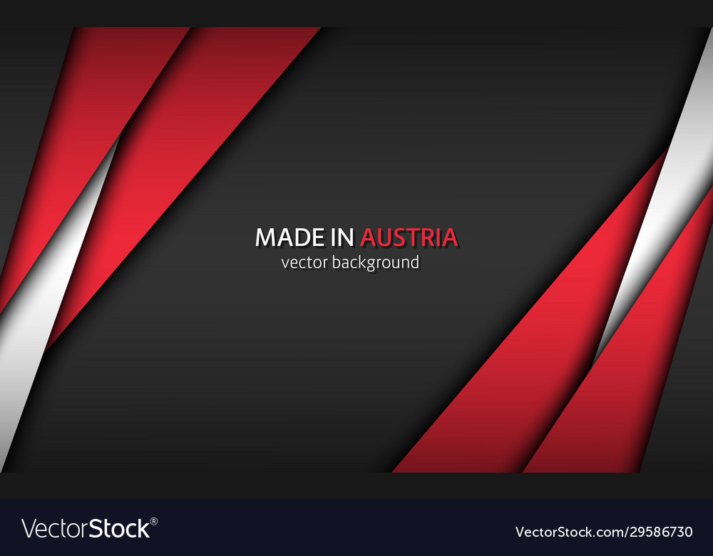 Made in austria modern background with austrian