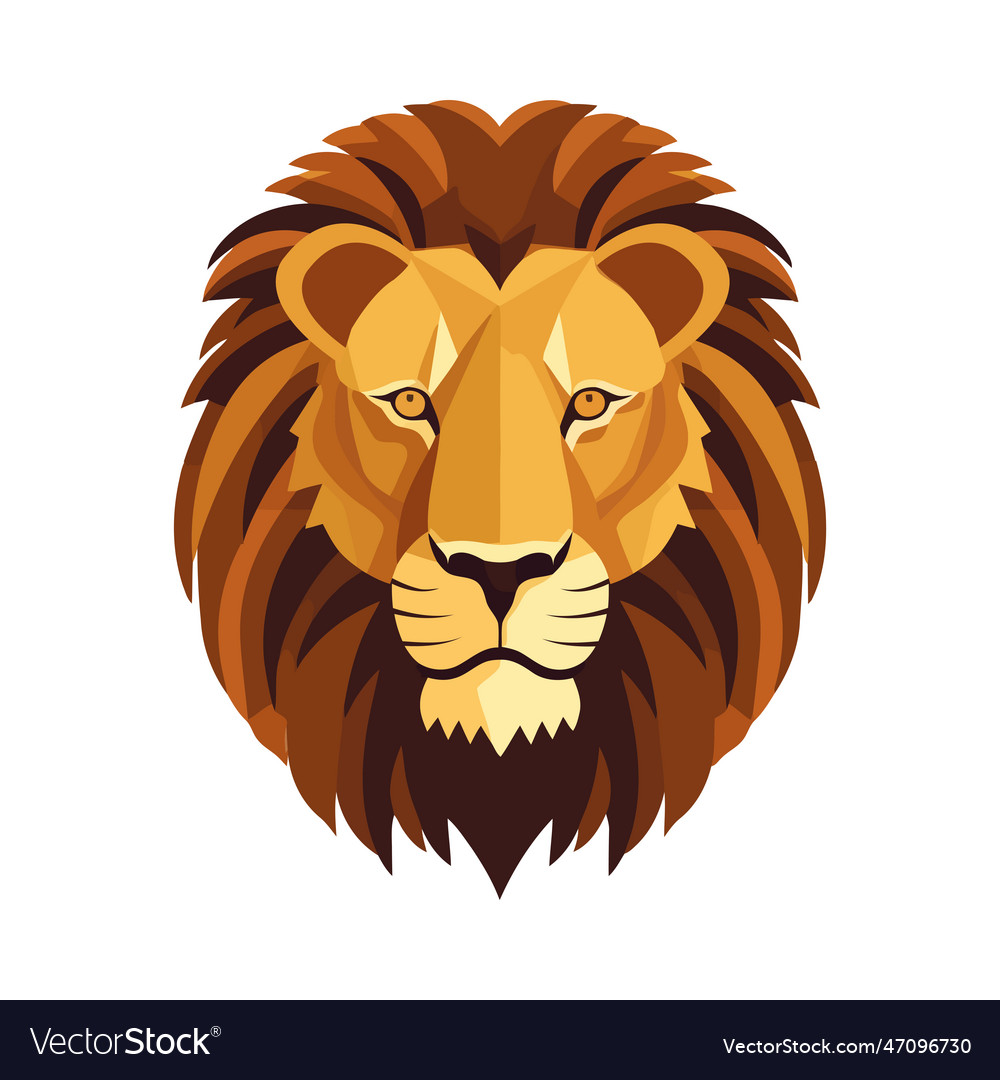 Majestic lion symbolizes strength in african