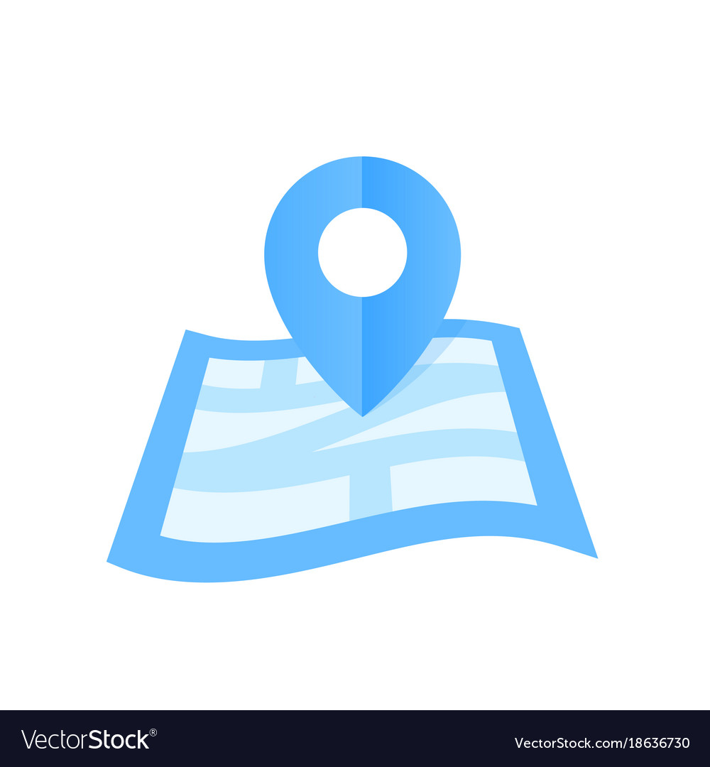 Navigation icon map and mark