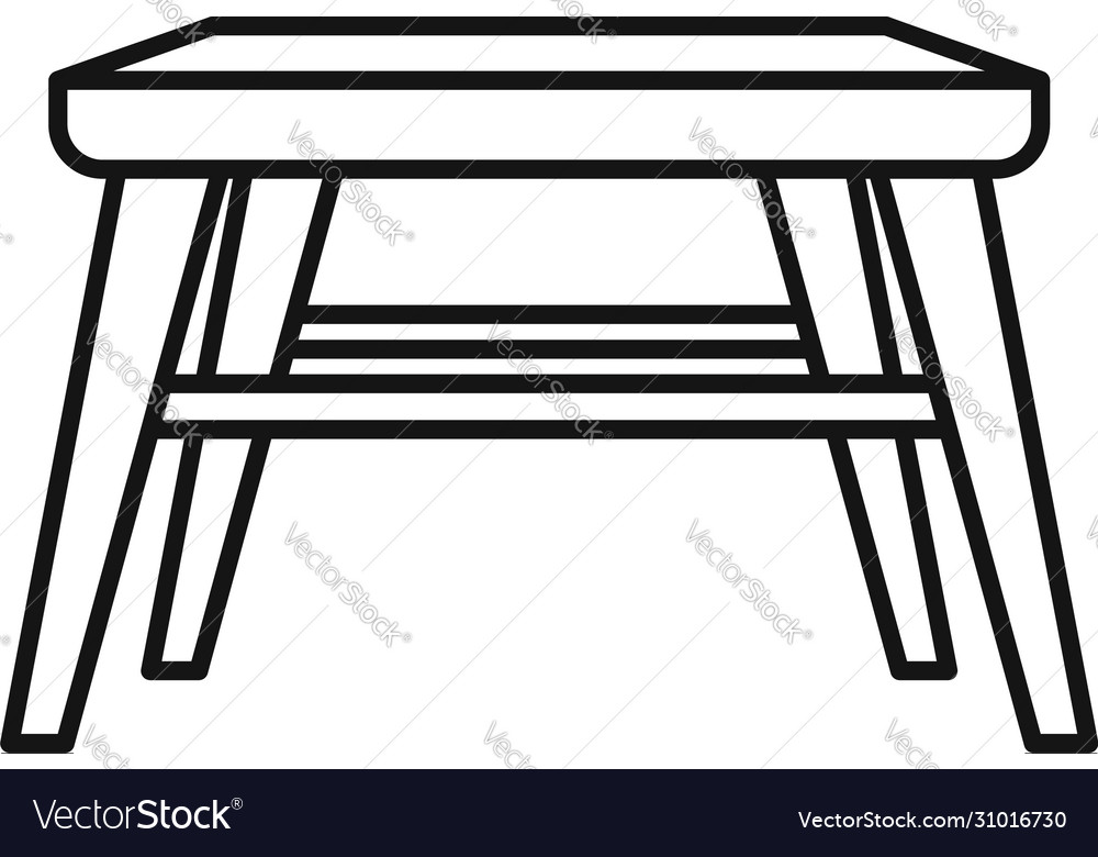 Outdoor garden furniture icon outline style Vector Image