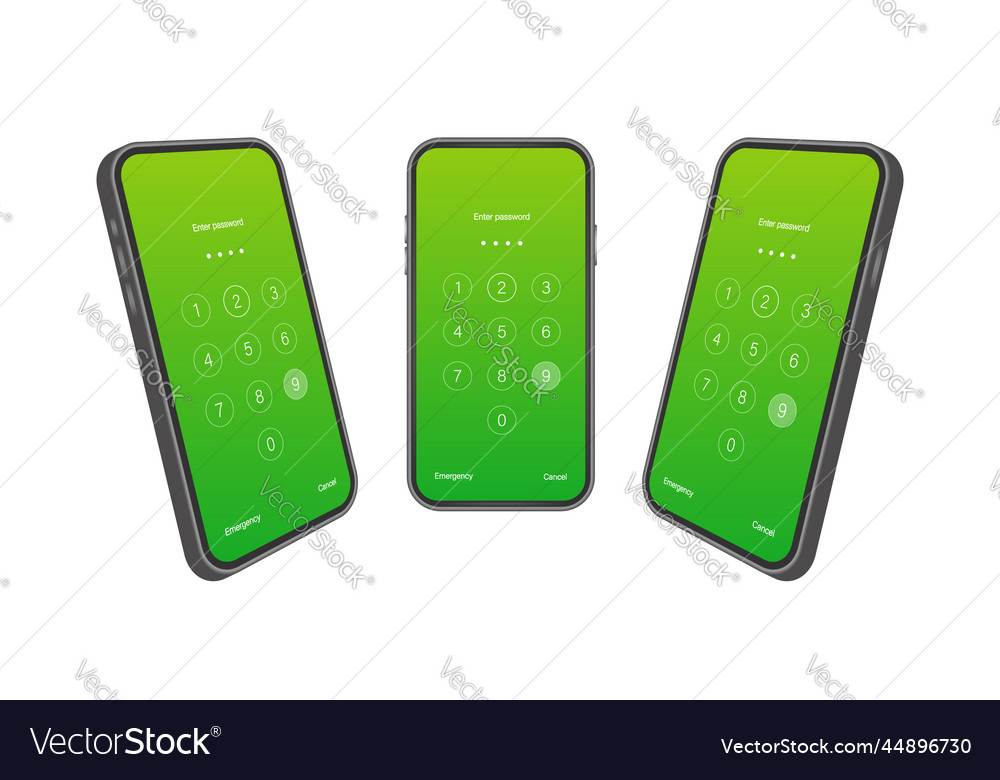 Screen lock authentication password smartphone