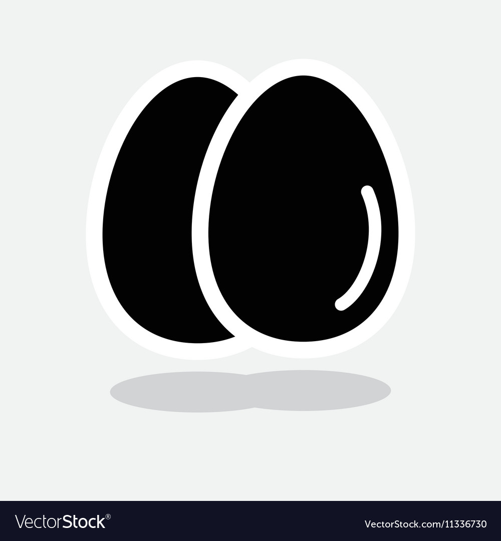 Simple egg icon Royalty Free Vector Image - VectorStock