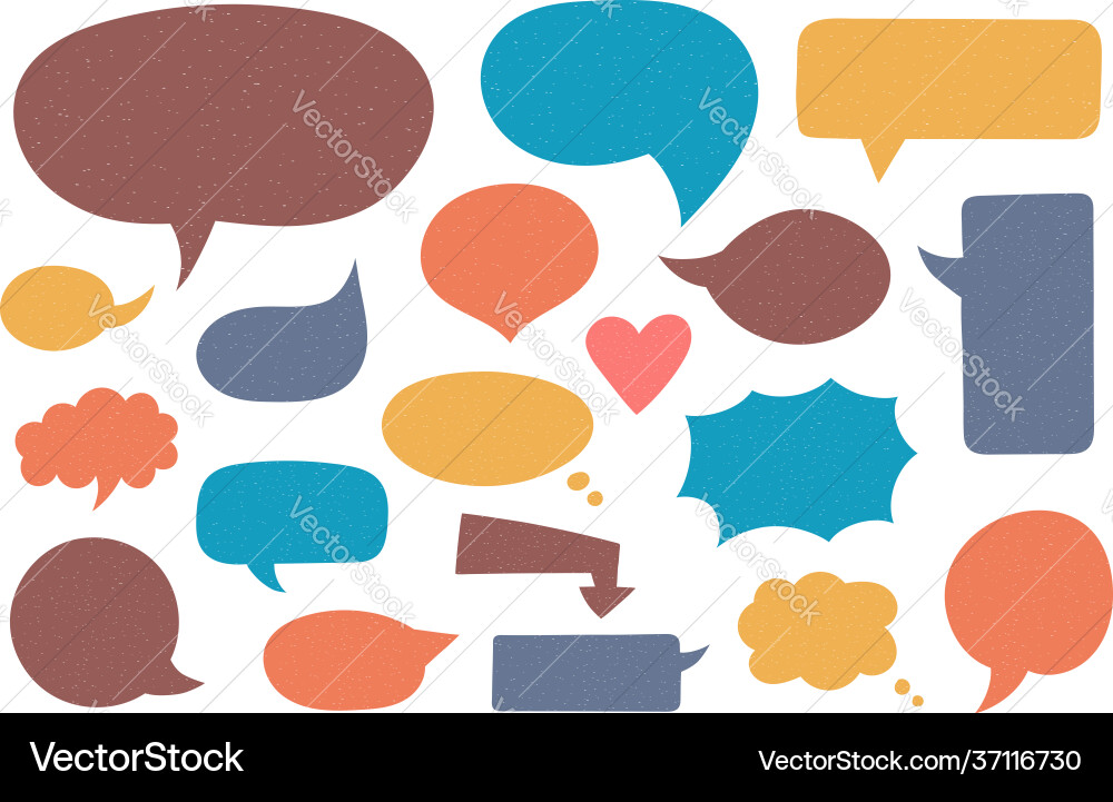Speech bubbles Royalty Free Vector Image - VectorStock