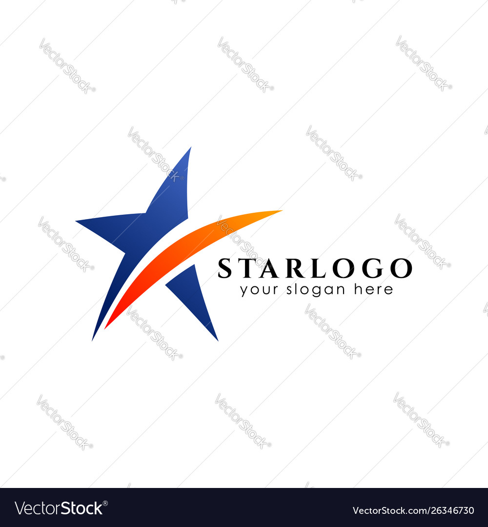 Star logo design stock template icon