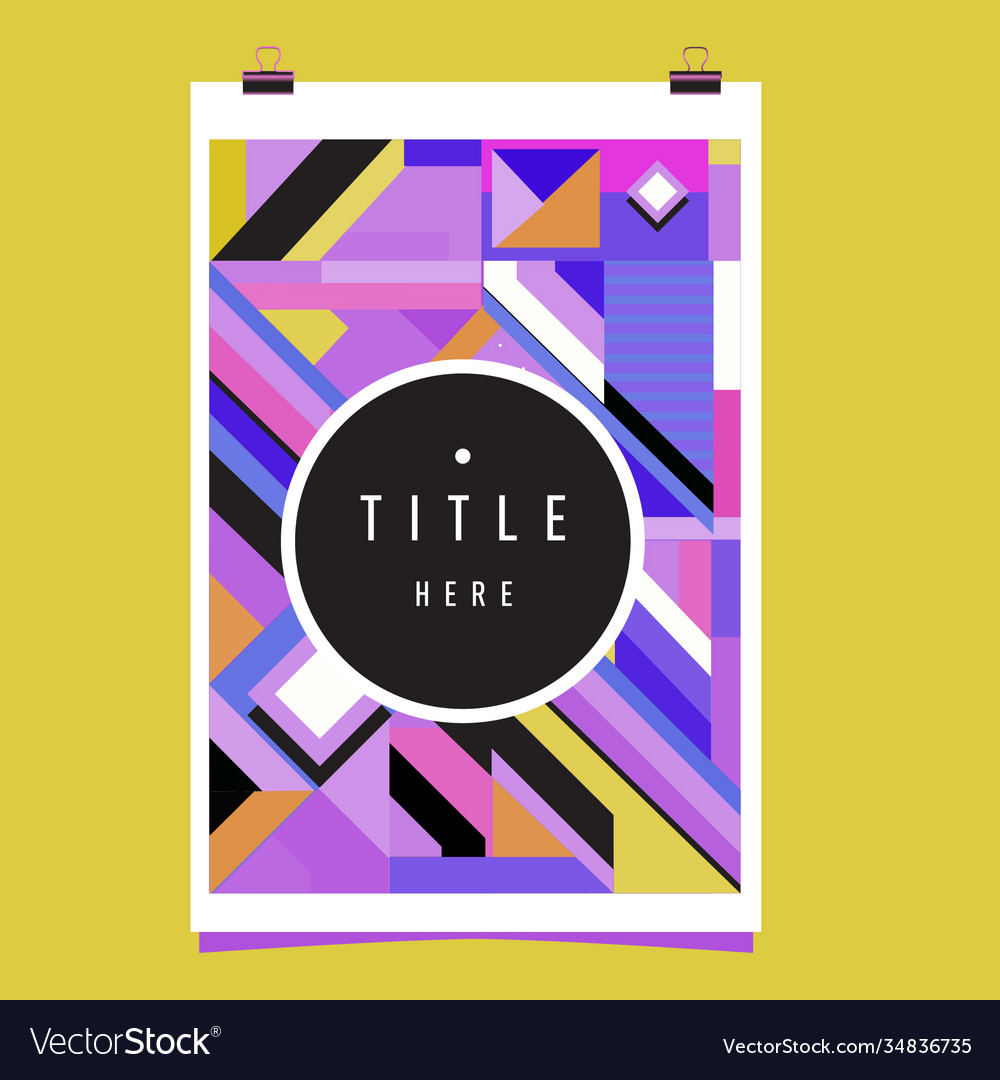 Abstract colorful geometric pattern background vector image Abstract colorful geometric pattern background