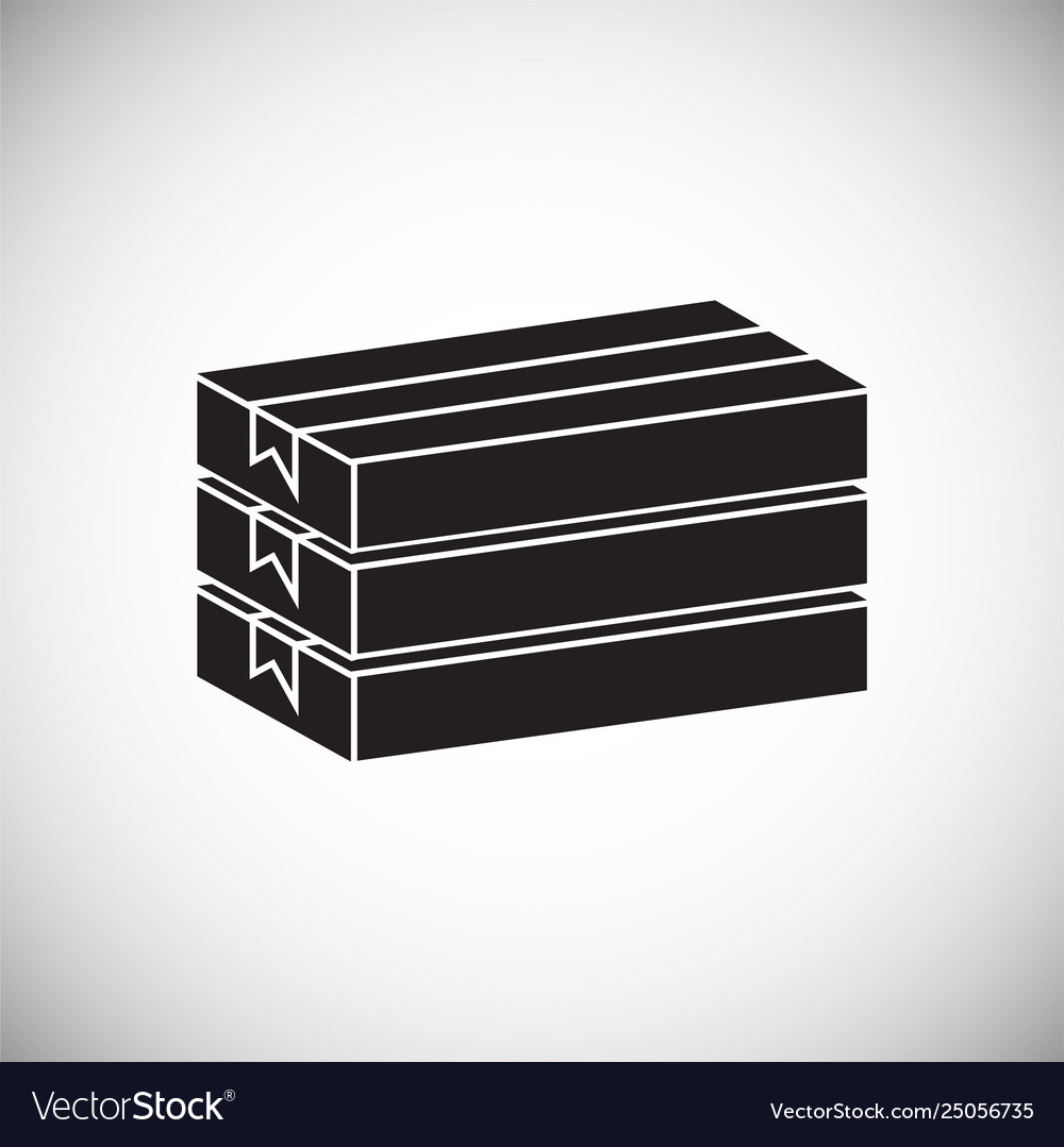 Box icon on background for graphic and web design