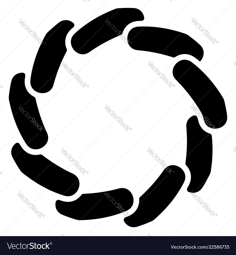 Circular generic symbol icon - rotated vector image Circular generic symbol icon - rotated