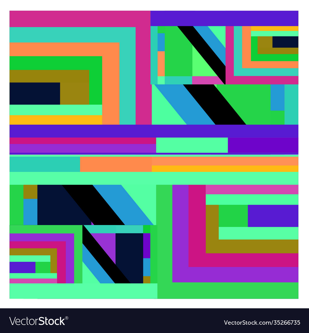 Colorful geometric and curve background pattern
