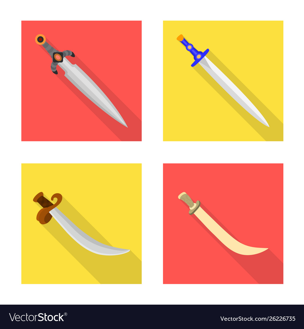 Design and sword symbol collection vector image Design and sword symbol collection