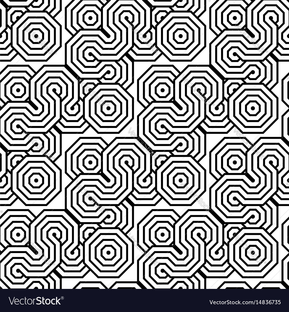 Design seamless monochrome geometric pattern