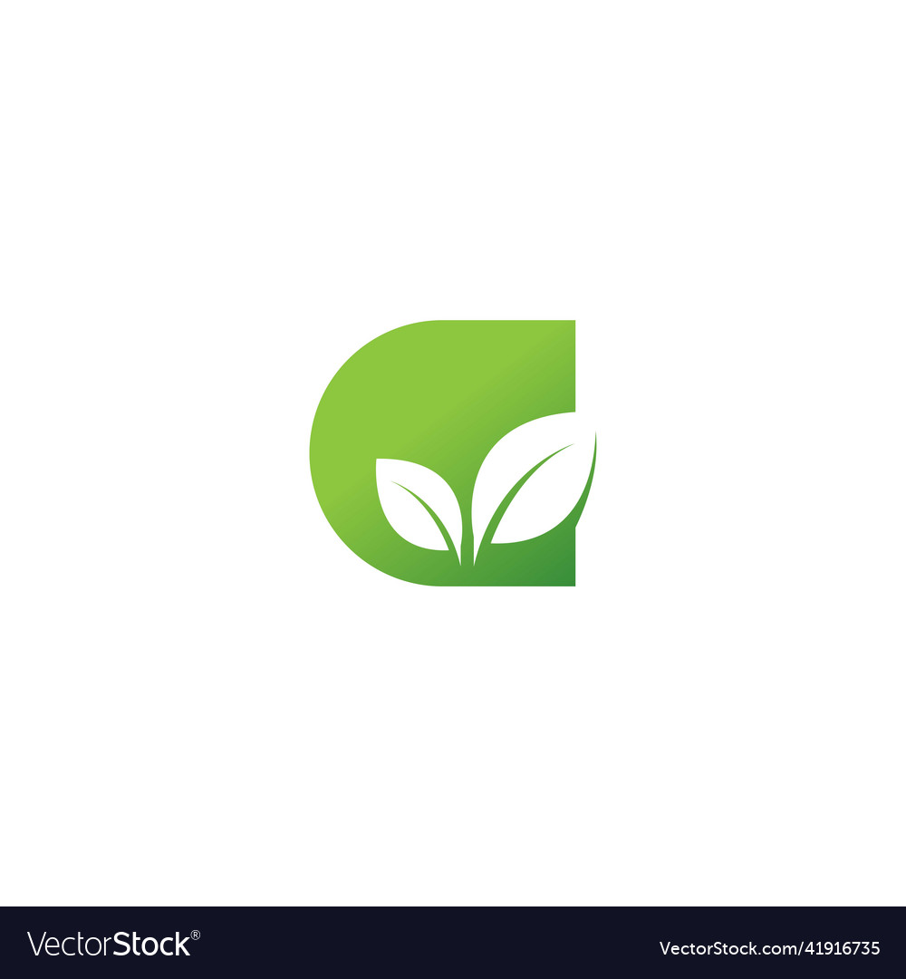 Green leaf logo icon design