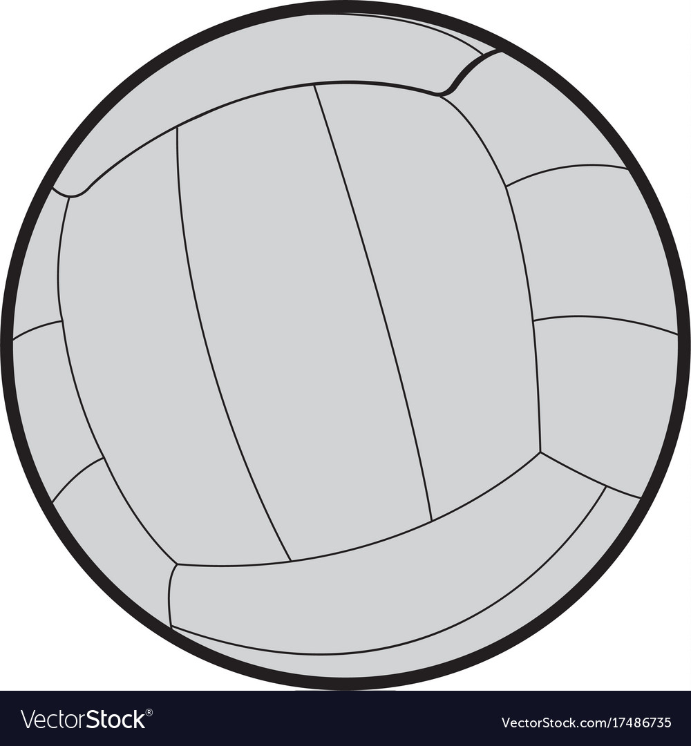 Isolated volleyball ball