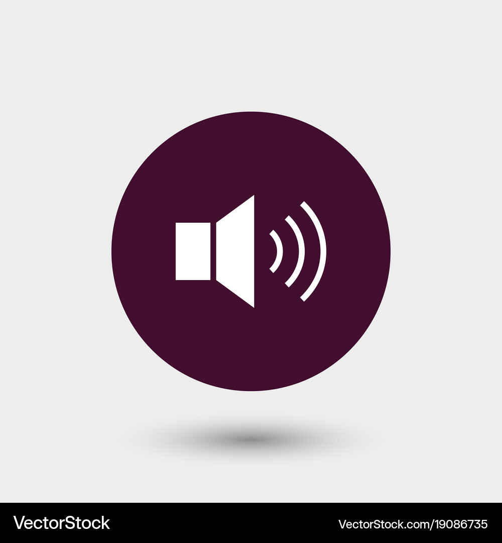 Loudspeaker icon simple Royalty Free Vector Image