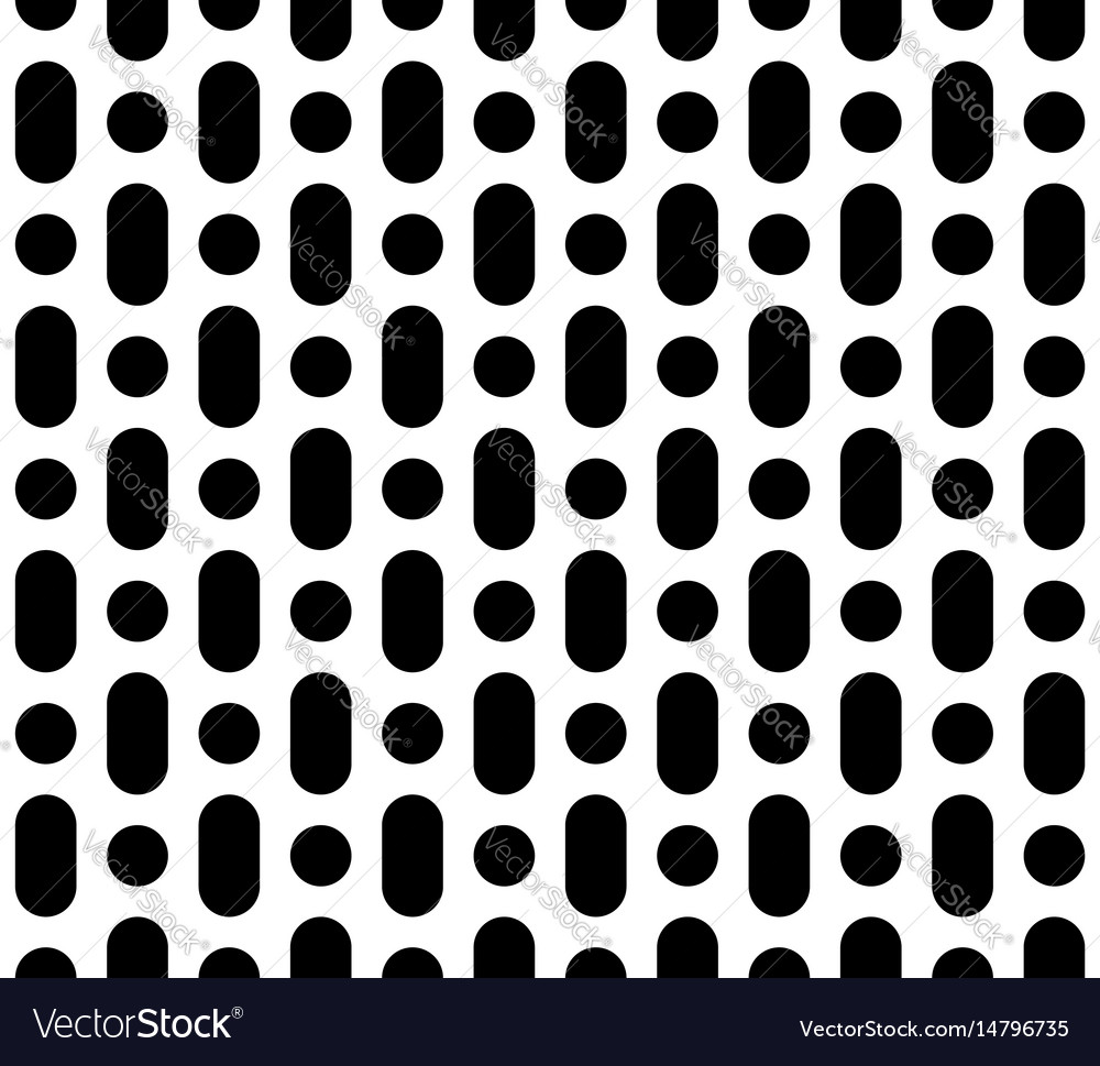 Rounded Geometric Drops Pattern