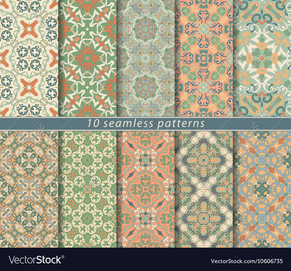 Set of seamless pattern