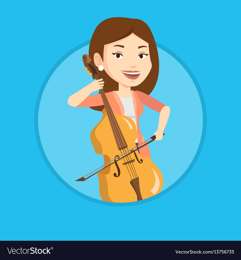 Woman playing cello