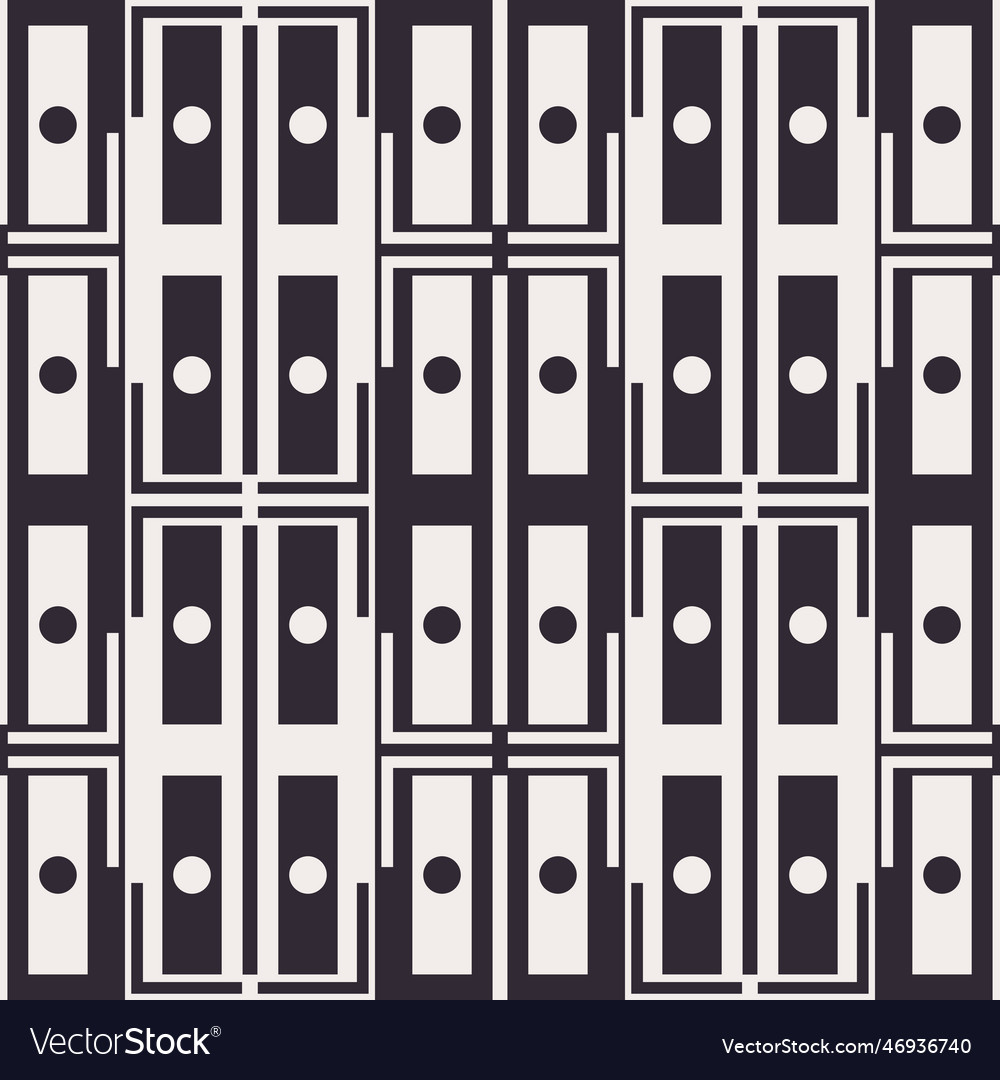 Abstract geometric black and white color pattern Vector Image