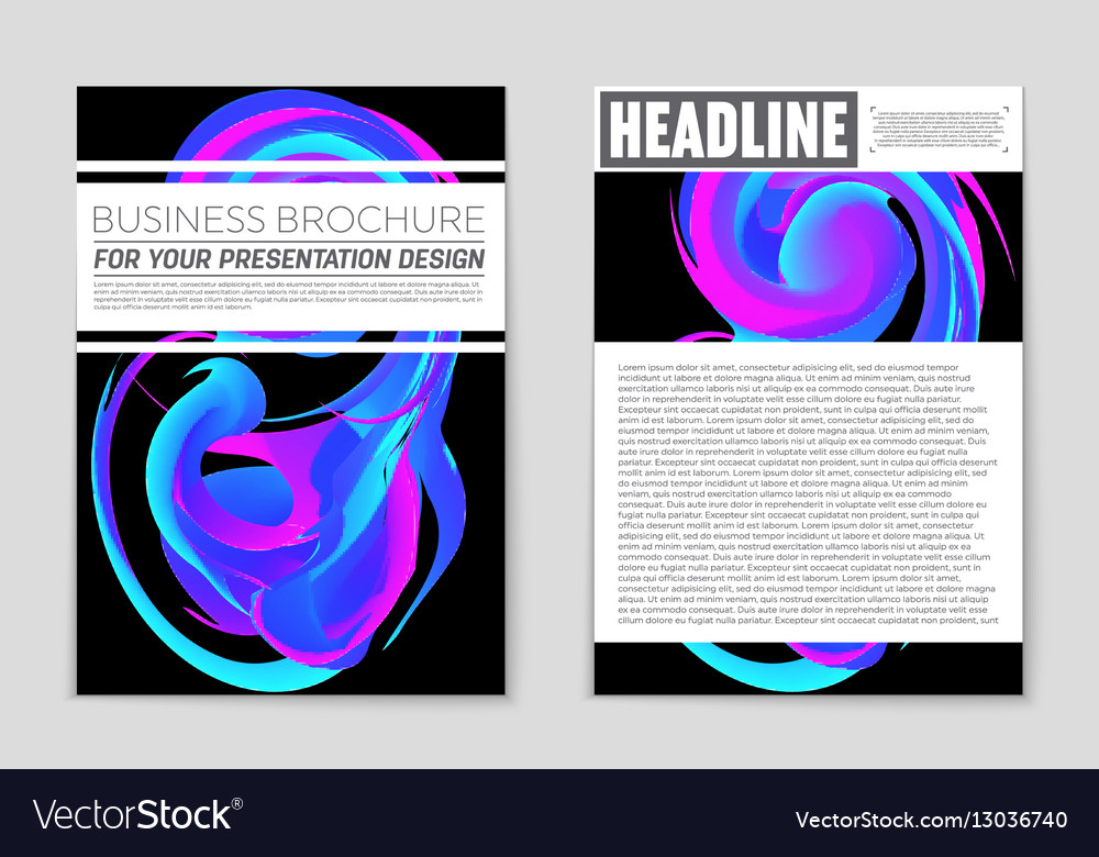 Abstract layout background set for art
