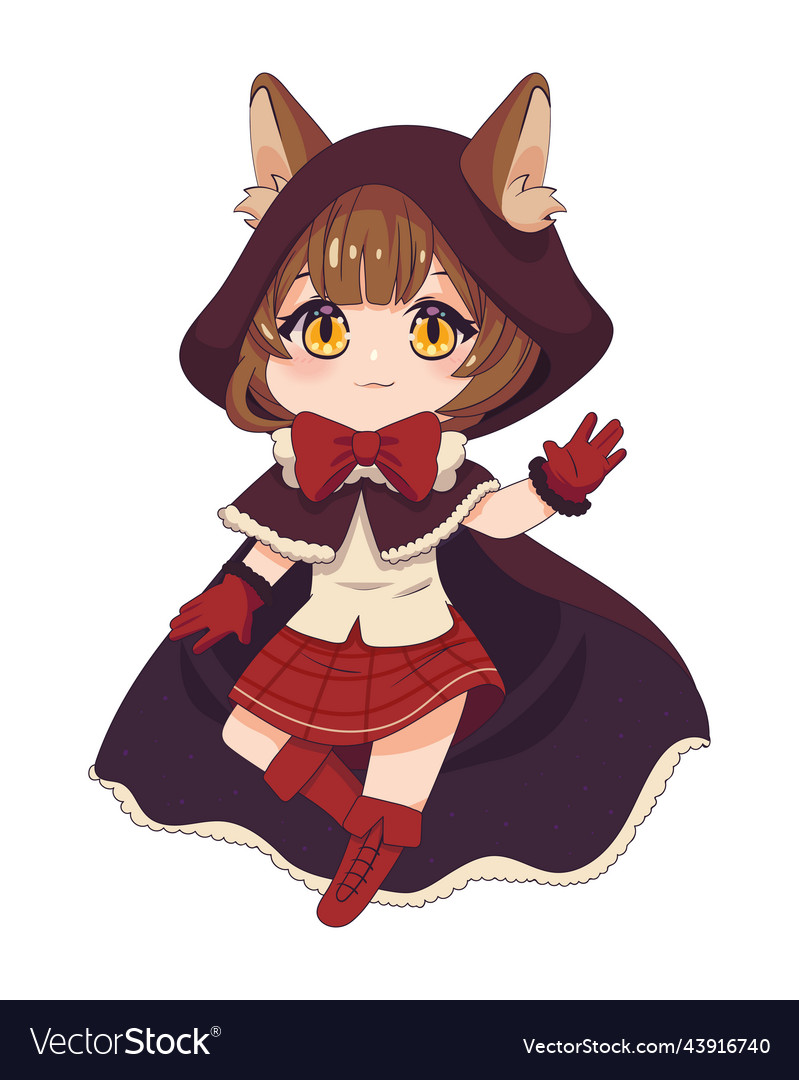 she wolf anime girl chibi