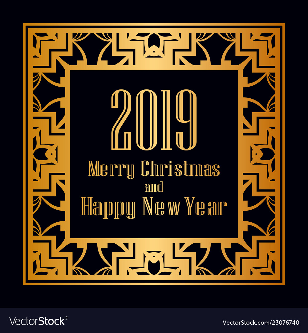 Art Deco Vintage Frame vector image Art Deco Vintage Frame