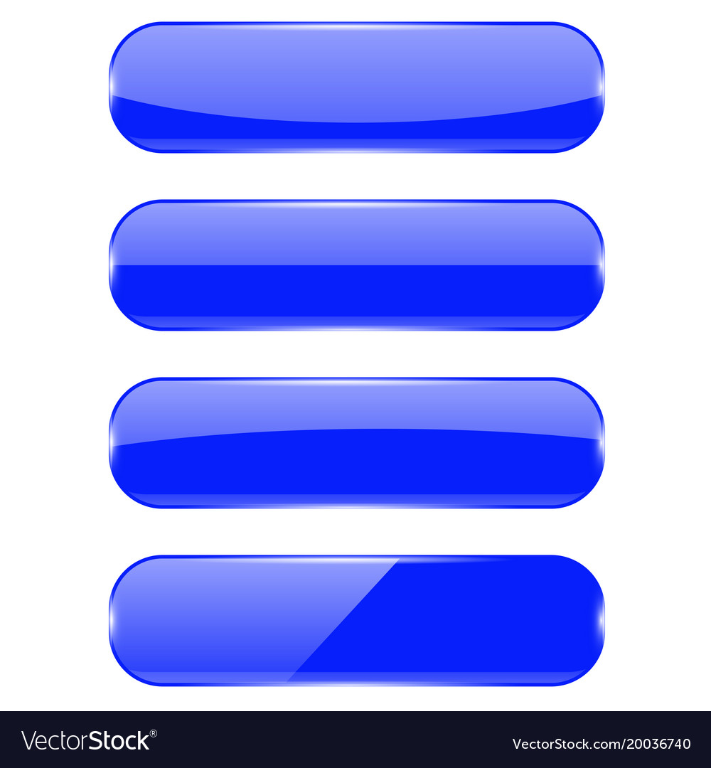 Blue oval buttons with reflection