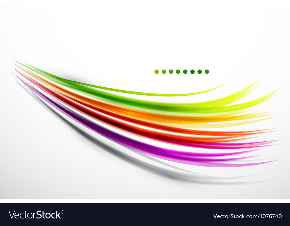 Colorful wavy lines