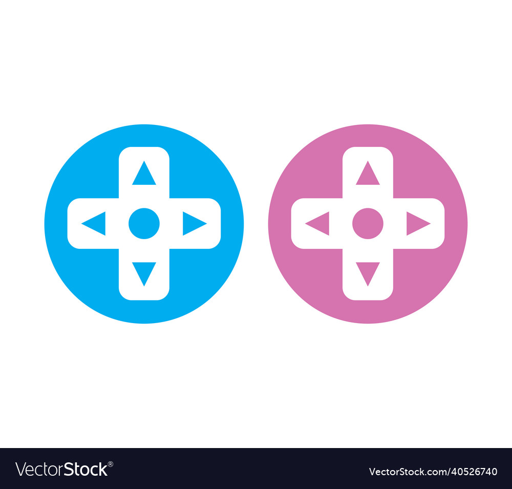 Game console icon design set vector image Game console icon design set