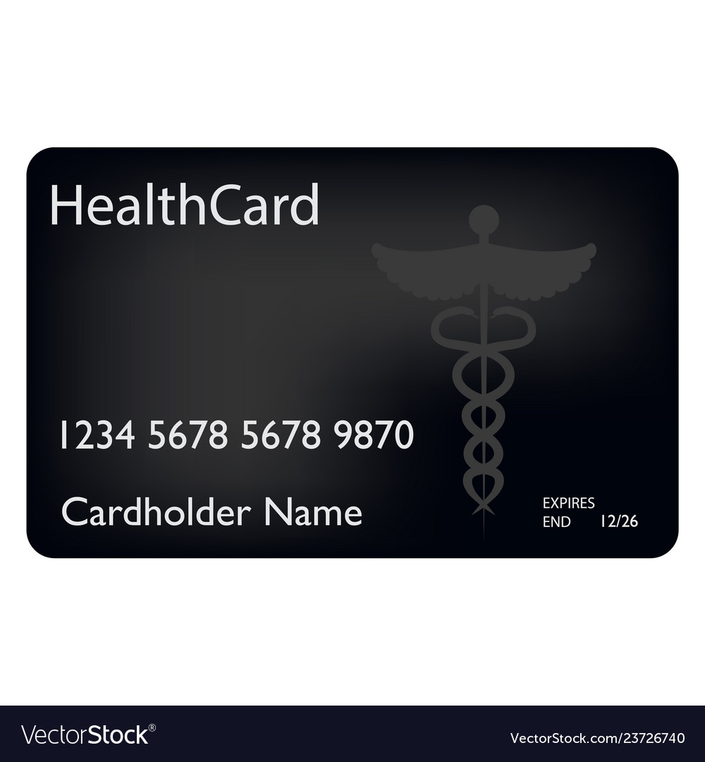 Medical insurance card service concept