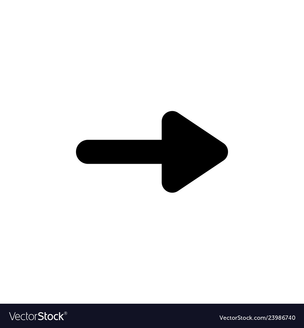 Next right arrow icon signs and symbols can be Vector Image