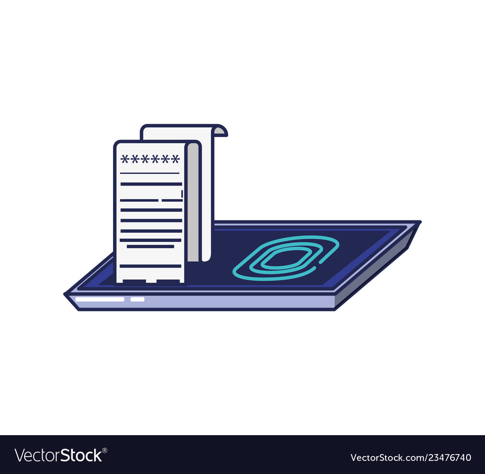Smartphone with fingerprint reader and document