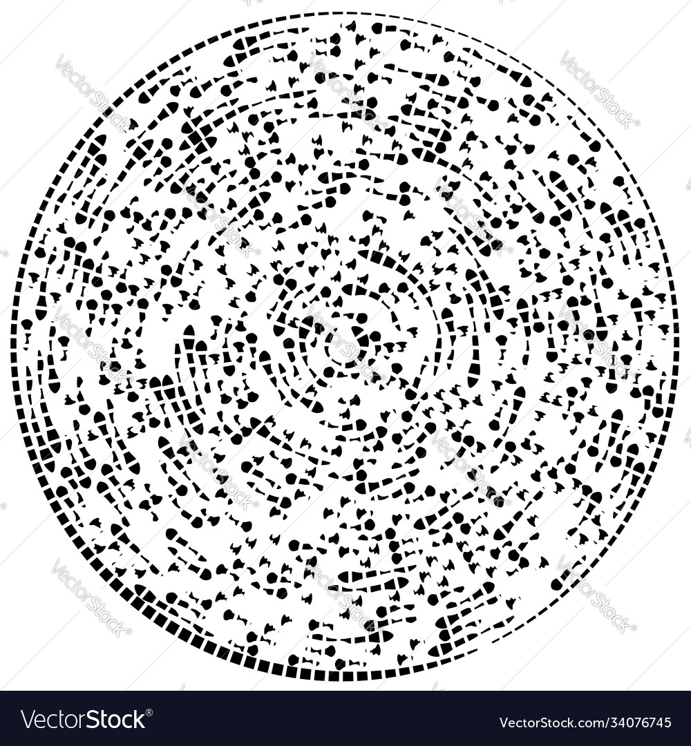 Abstract circular radial design element geometric