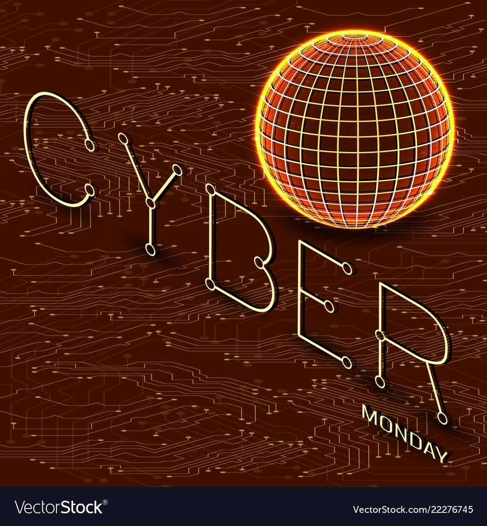Abstract techno background isometrics vector image Abstract techno background isometrics