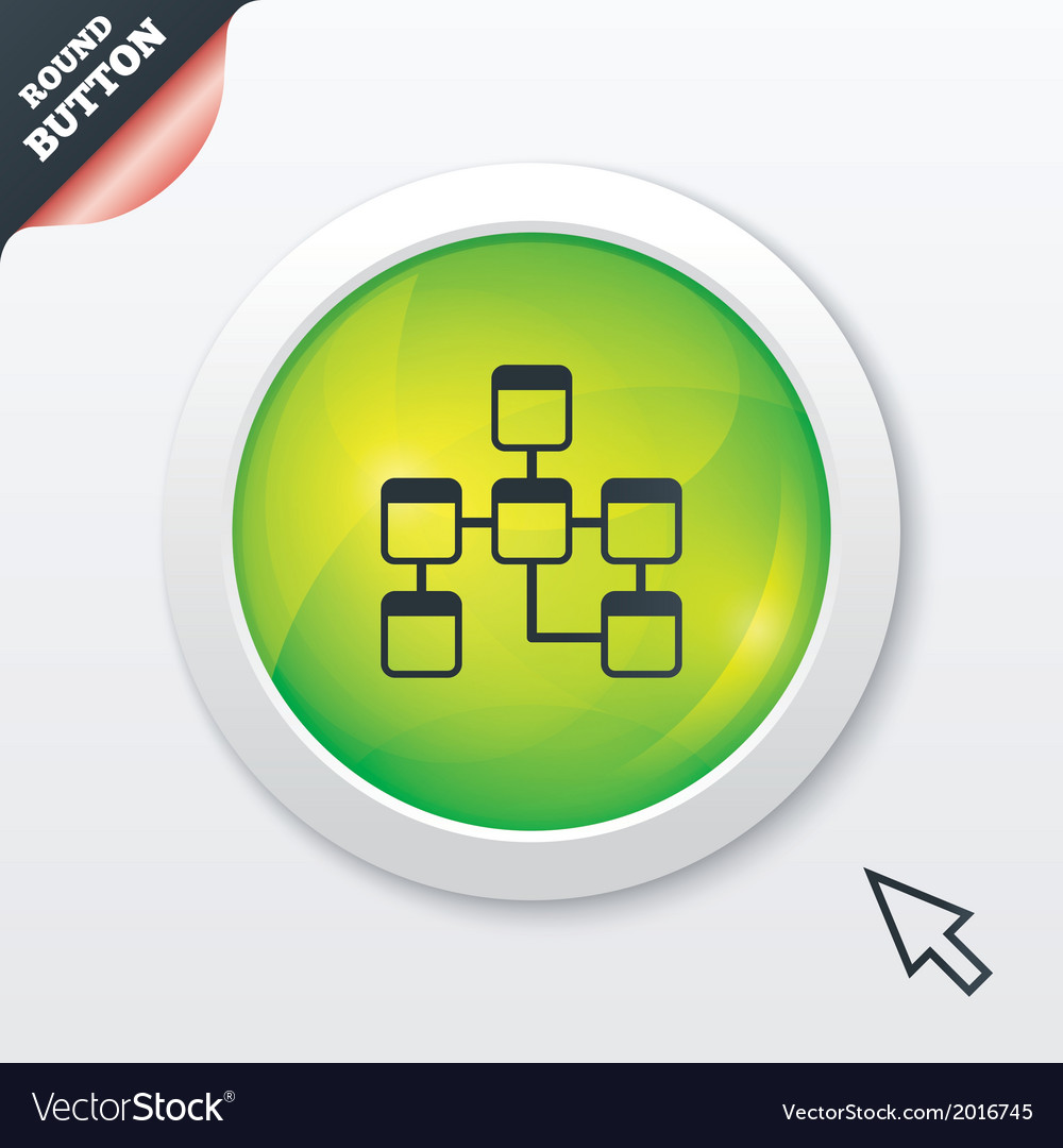 Database sign icon relational schema