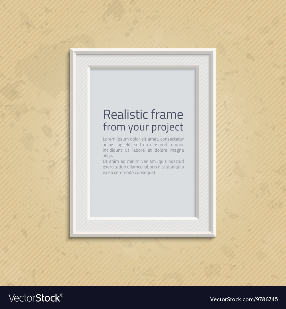 Isolated Picture Frame on White Background