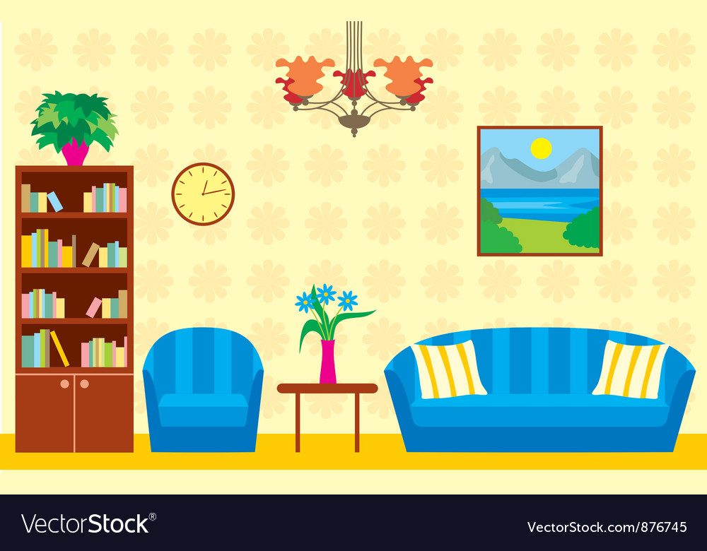 Download Living room Royalty Free Vector Image - VectorStock