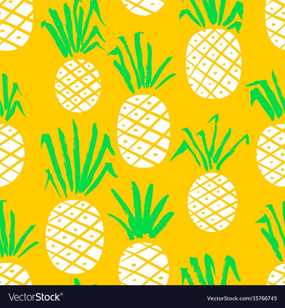 Pineapple seamless pattern background with summer