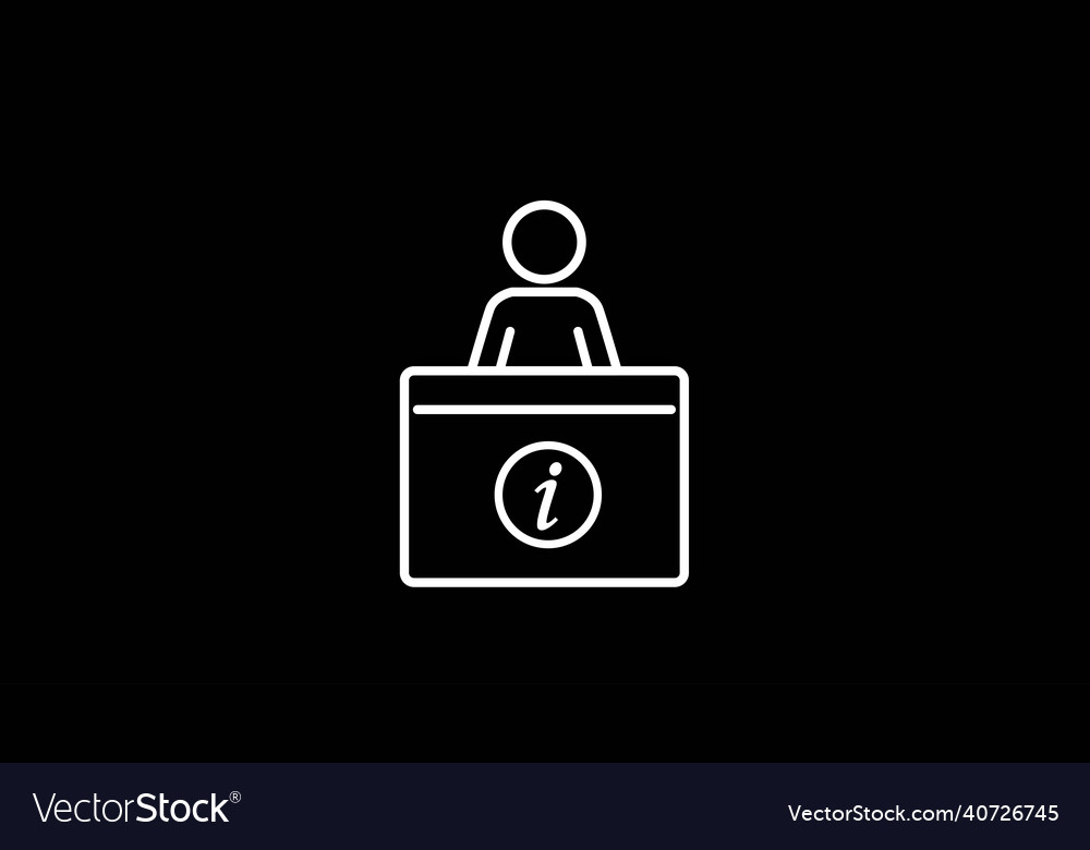 Reception of information point icon