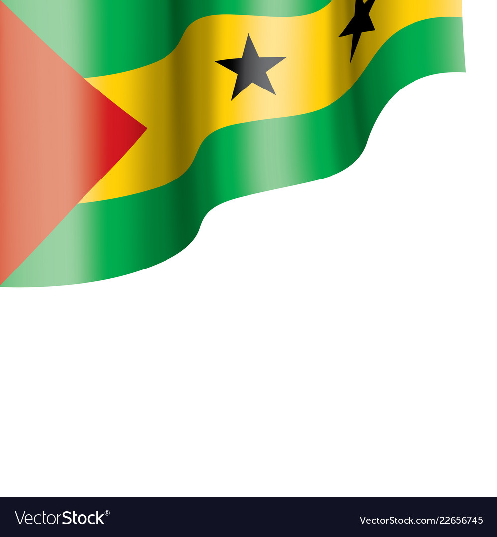 Sao tome and principe flag Royalty Free Vector Image