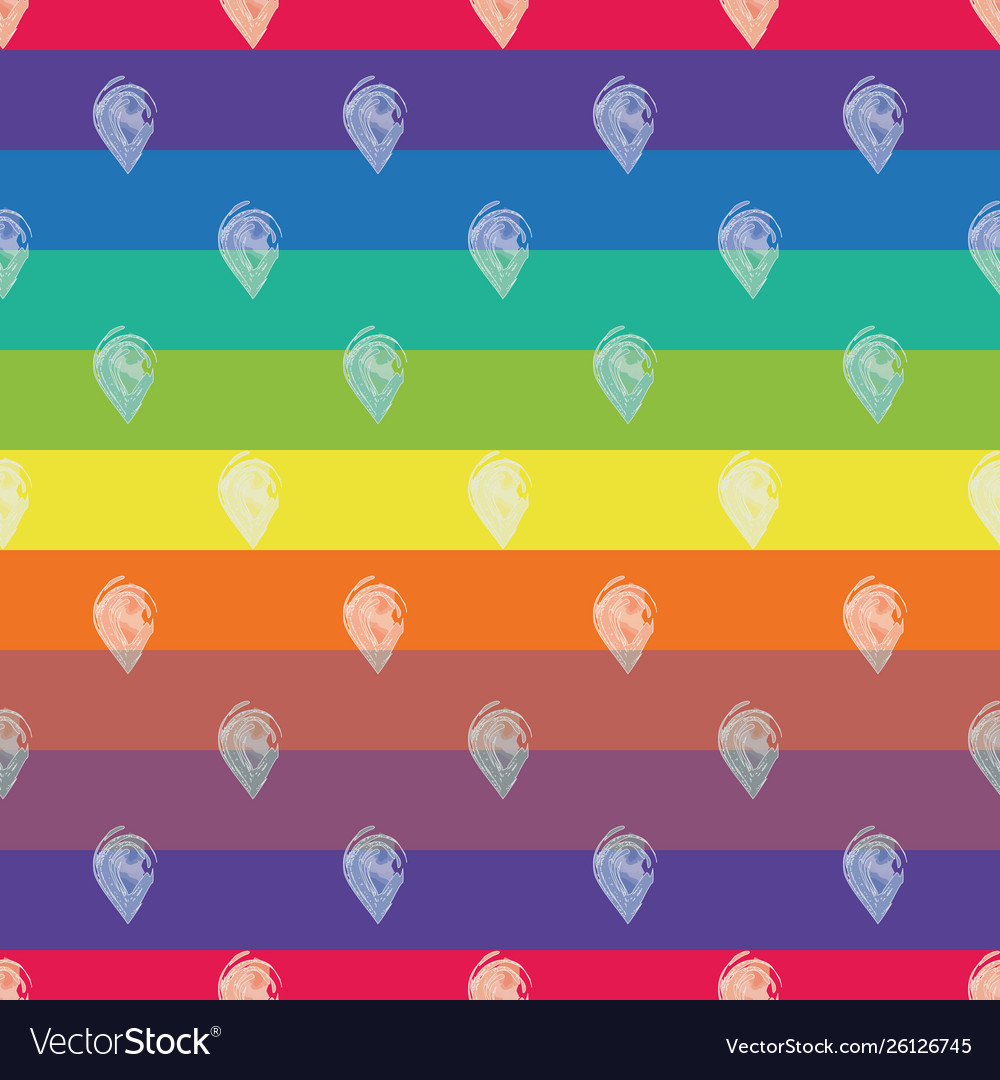 Seamless pattern with abstract raindrops