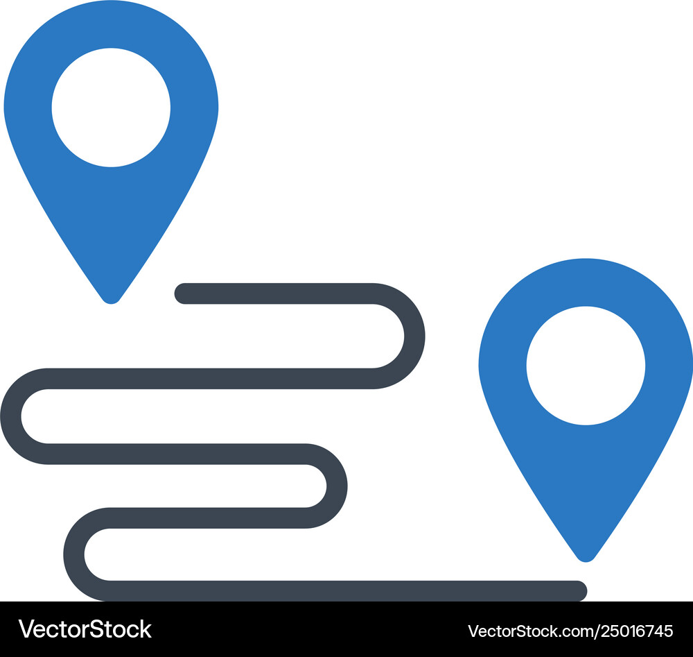 Track location Royalty Free Vector Image - VectorStock